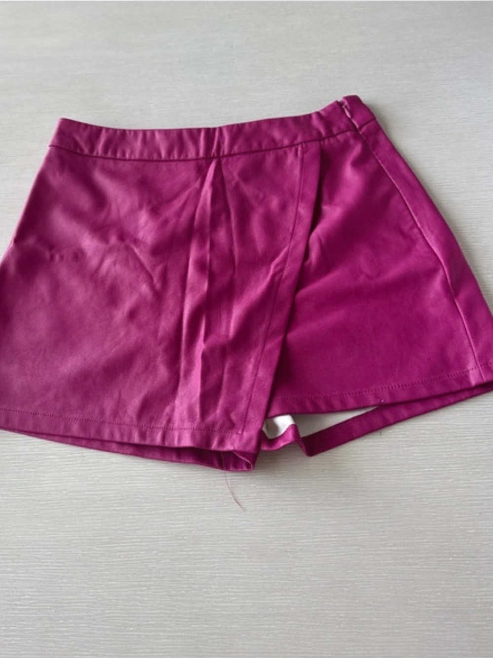 Sincerely Jules Fuchsia Wrap Mini Skort